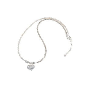 Popular 925 Sterling Silver Fashion Pearl Necklace For Women Fine Jewelry Wedding Party Birthday Gift
