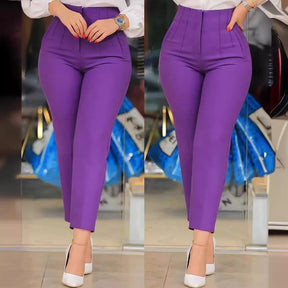 Women Office Wear High Waist Pants for Women Formal Pants Office Outfits Pencil Trousers Ladies Pants 11 Color Options OUFY-003
