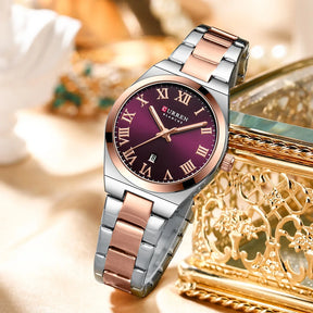 CURREN Women Watches Fashion Gold Stainless Stain Steel Ladies Watch Waterproof Quarzt Wristwatch Romatic Girlfriend Gift