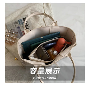 Large Weave Tote Bags For Women Large Capacity Designer Luxury 2024 New Trendy Shopping Korean Version Handbag Retro Travel