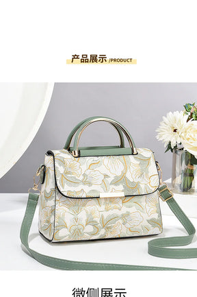 New Women's bags 2025 fashion trend design stripe hit color handbag shoulder bag messenger bag Korean style bag