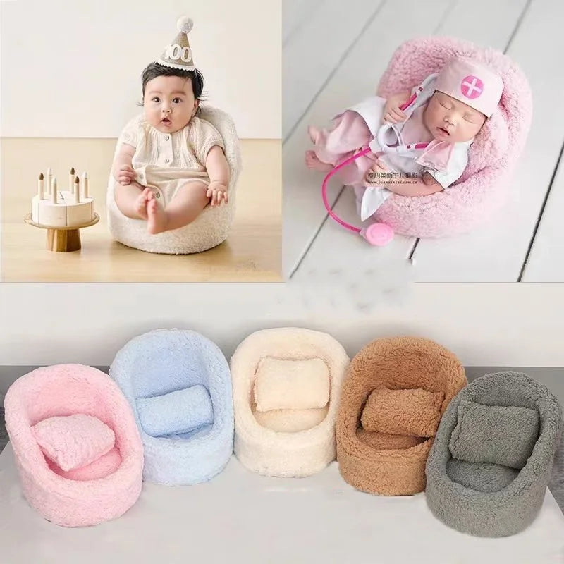 Shining Baby Seat New Sofa For Studio Newborn Photography Props Shooting Accessories Posing Prop Shooting Container