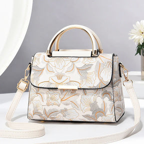 New Women's bags 2025 fashion trend design stripe hit color handbag shoulder bag messenger bag Korean style bag