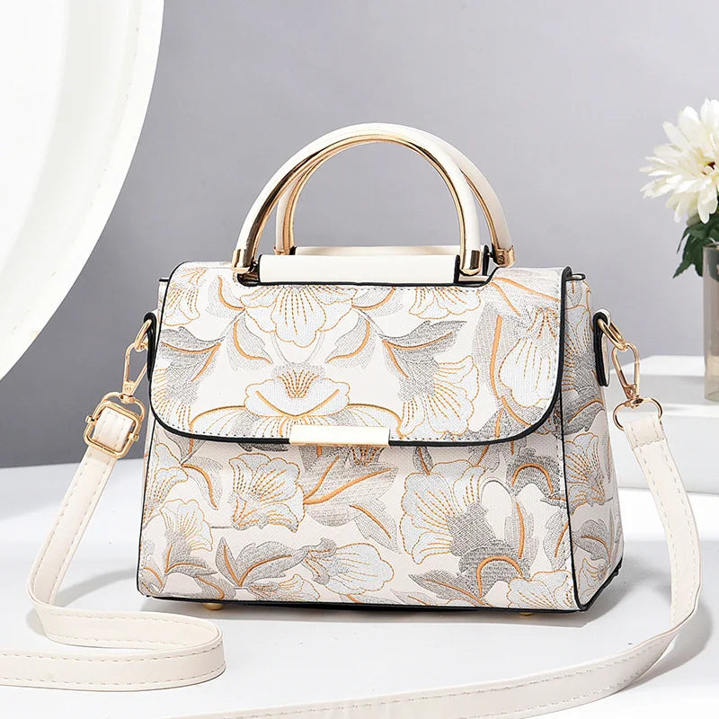 New Women's bags 2025 fashion trend design stripe hit color handbag shoulder bag messenger bag Korean style bag