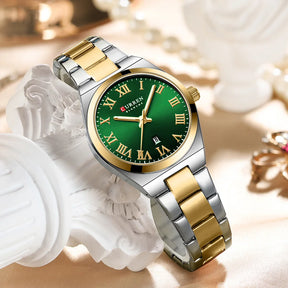 CURREN Women Watches Fashion Gold Stainless Stain Steel Ladies Watch Waterproof Quarzt Wristwatch Romatic Girlfriend Gift