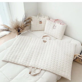 Foldable Baby Bed Mattress Portable Cotton Travel Sleeping Mattresses for Baby Cradle Thick Infant Kindergarten Bedding 120*70cm