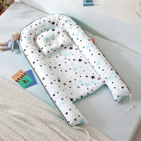 Infant Newborn Baby Lounger Portable Baby Nest Bed for Girls Boys Cotton Crib Toddler Bed Baby Nursery Carrycot Co Sleeper Bed