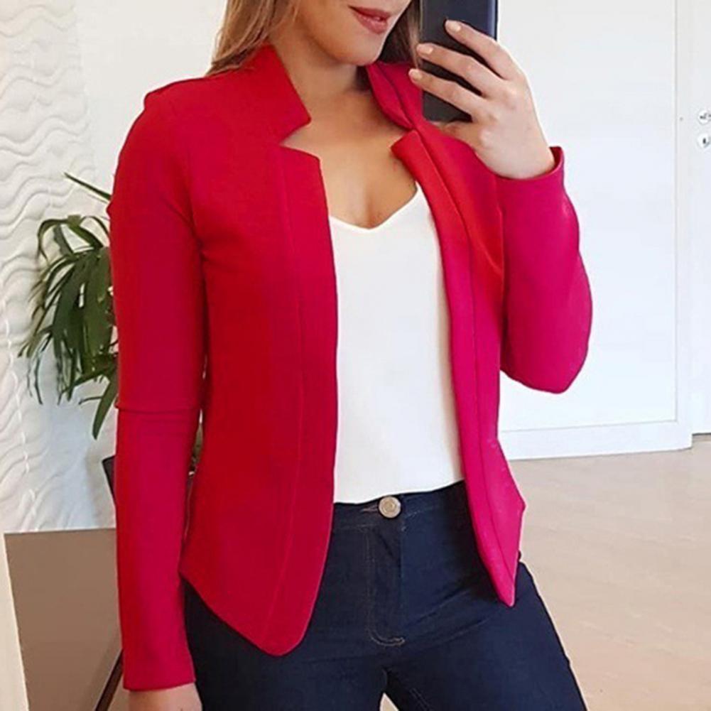 Office Lady Jacket Blazer Autumn Winter All-match Polyester Business Women Jacket Suit