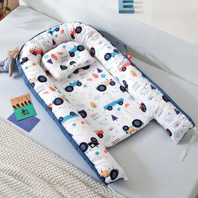 Infant Newborn Baby Lounger Portable Baby Nest Bed for Girls Boys Cotton Crib Toddler Bed Baby Nursery Carrycot Co Sleeper Bed