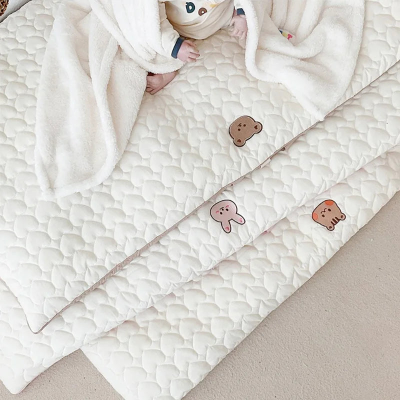 Foldable Baby Bed Mattress Portable Cotton Travel Sleeping Mattresses for Baby Cradle Thick Infant Kindergarten Bedding 120*70cm