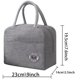 Thermal Food Picnic Lunch Box Insulated School Child Tote Lunch Bags for Work Cute Gold Letter Pattern Cooler Bag for Women