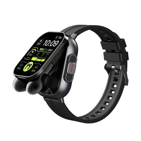 TWS 2 In 1 Smart Sports Watch Wireless Bluetooth Headset Calling Health Monitor Fitness Record Watches With Headset