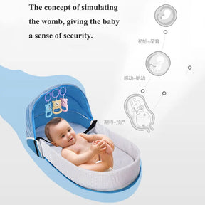 Portable Baby Bed Infant Travel Crib Multi-function Bebe Bed Newborn Crib with Mosquito Net Baby Travel Cot Cribs for Baby Nest