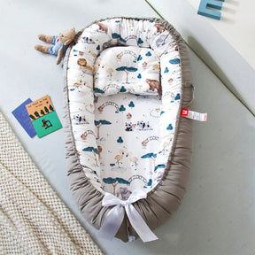 Infant Newborn Baby Lounger Portable Baby Nest Bed for Girls Boys Cotton Crib Toddler Bed Baby Nursery Carrycot Co Sleeper Bed