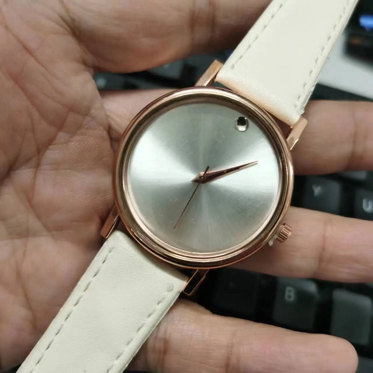 WOKAI high quality fashion luxury Full diamond Pigeon Egg Diamond Lady quartz belt Watch Girl student PROM clock vintage