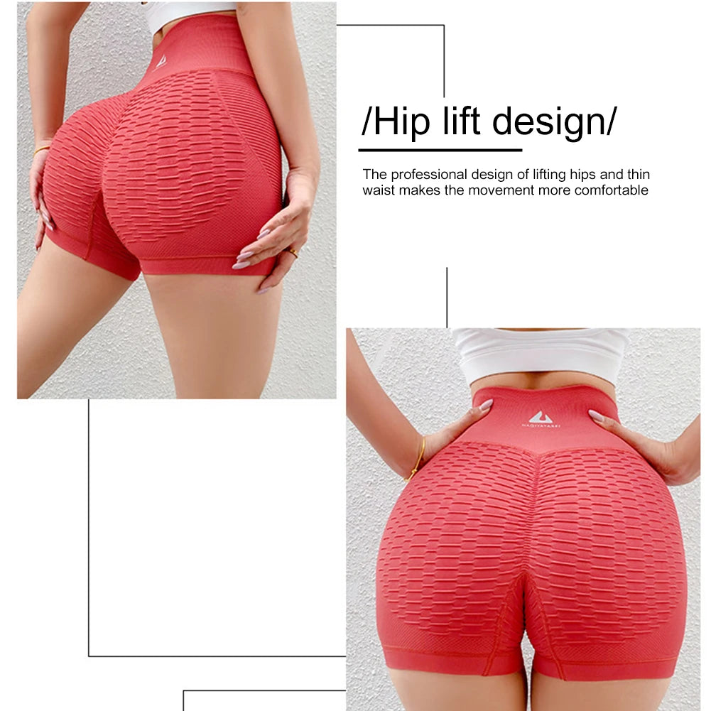 Seamless Sports Shorts High Waist Yoga Shorts Women Pants Push Up Yoga Leggings Elasticity Gym Running Wear Women Cycling Short