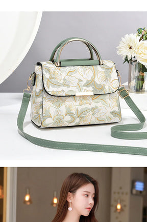 New Women's bags 2025 fashion trend design stripe hit color handbag shoulder bag messenger bag Korean style bag