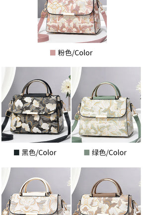 New Women's bags 2025 fashion trend design stripe hit color handbag shoulder bag messenger bag Korean style bag