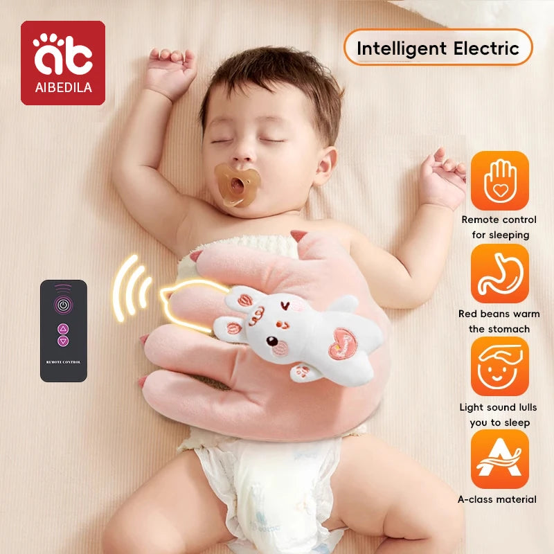 AIBEDILA Soothing Baby Sleep Aid Pillow Babies Soothing Palms Baby Sleep Aid Infant Calming Remote Control Hand Palms Toddler
