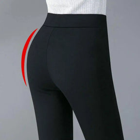 Spring Fall Women Trousers High Waist Tummy Control Women's Pants Casual Solid Color Ankle Length Office Pants for Work