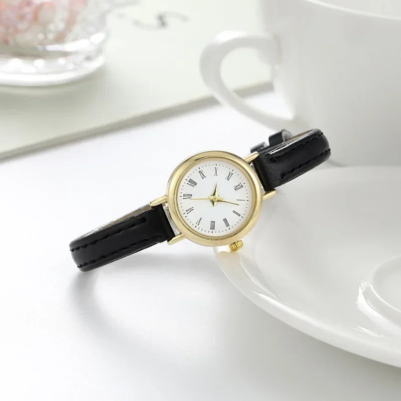 Simple Women Watch Luxury Design Leather Watch Ladies Quartz Wristwatch Solid Color Fashion Women Gift Watch Relojes Para Mujer