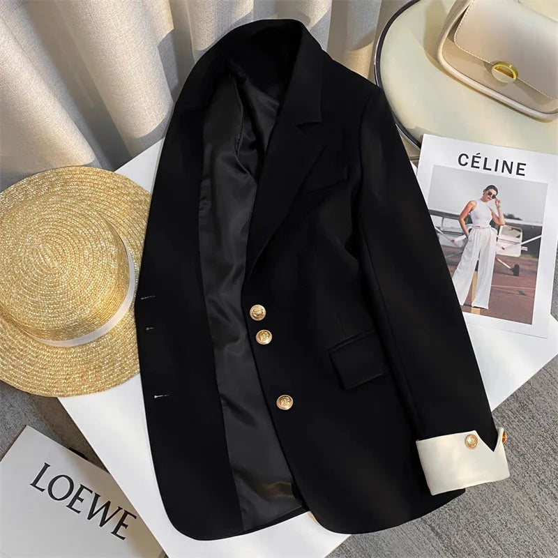 Women's Blazer Coat Spring Autumn Korean Version Leisure Ladies  Suit Jacket Design Sense Korean Version Female Suit Top