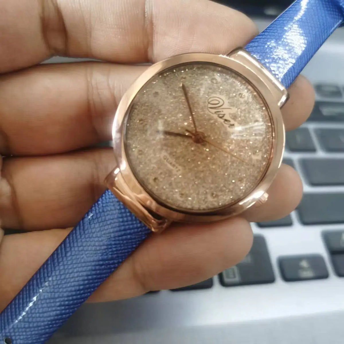 WOKAI high quality fashion luxury Full diamond Pigeon Egg Diamond Lady quartz belt Watch Girl student PROM clock vintage