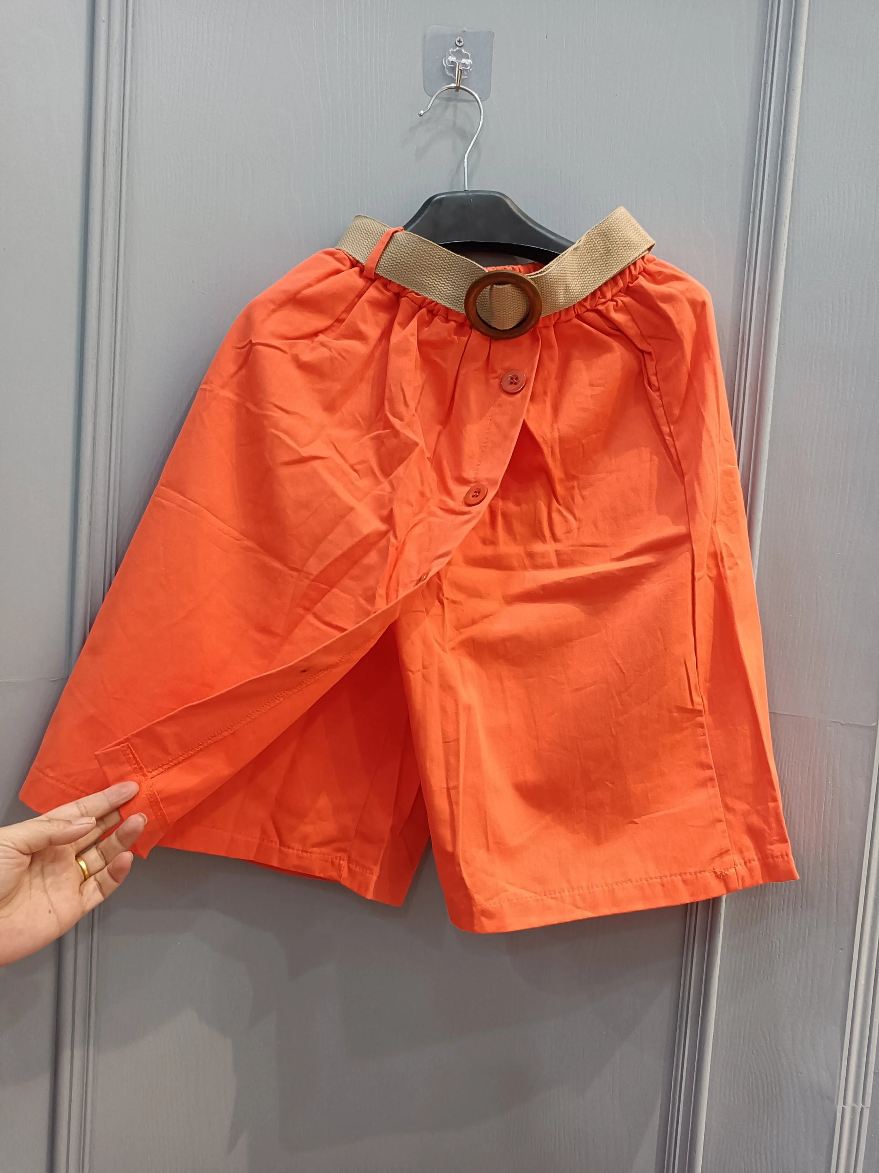 Pants Skirt for Women Shorts Summer Wide Leg Blue High Waist Straight-legged  Pockets Woman Short Black Korean Fashion Culotte