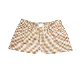 Women s Y2K Summer Lounge Shorts Checkered Printed Sports Shorts with Button Elastic Pajamas Short for Women