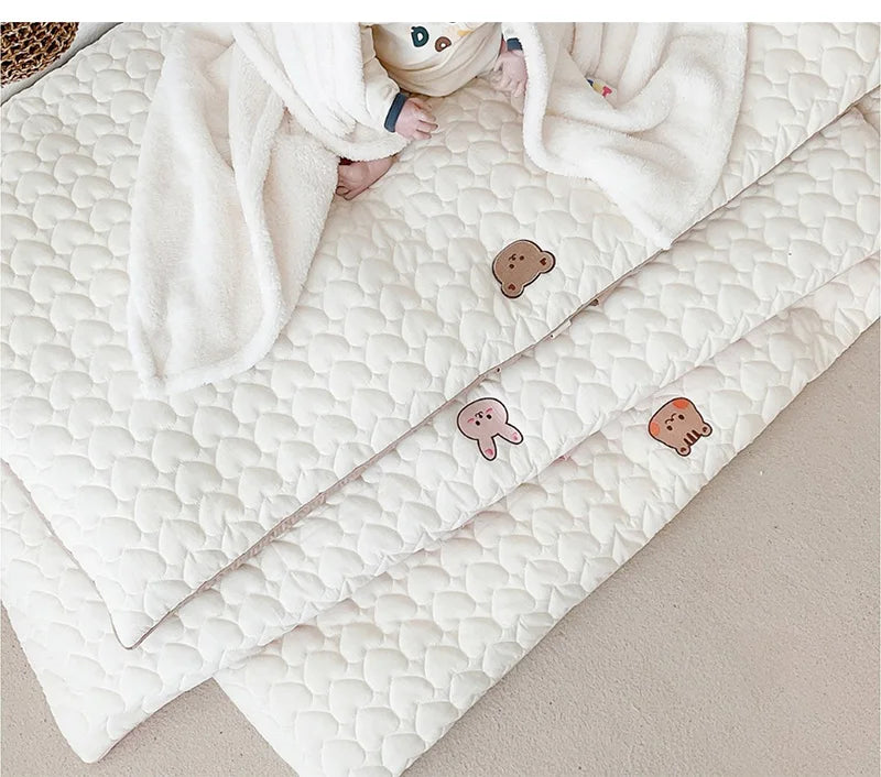 Foldable Baby Bed Mattress Portable Cotton Travel Sleeping Mattresses for Baby Cradle Thick Infant Kindergarten Bedding 120*70cm