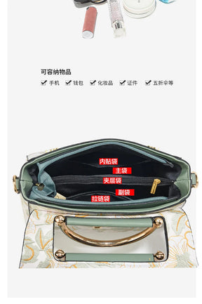 New Women's bags 2025 fashion trend design stripe hit color handbag shoulder bag messenger bag Korean style bag