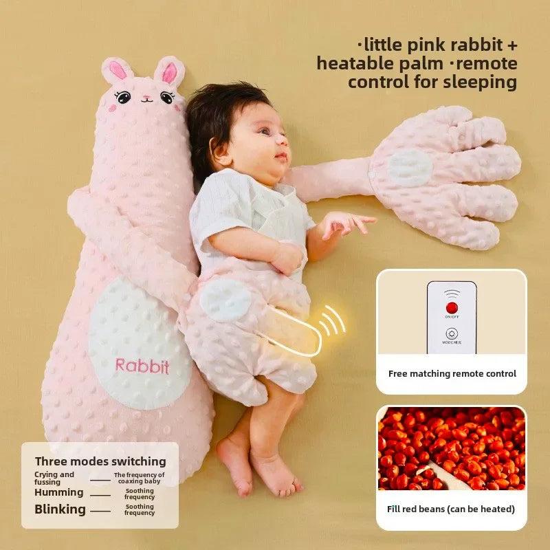 Baby Sleeping Patting Doll with Soothing Palm Remote Control Electric Baby Hand Pillow Soothing Palm Patting for Toddler Gift