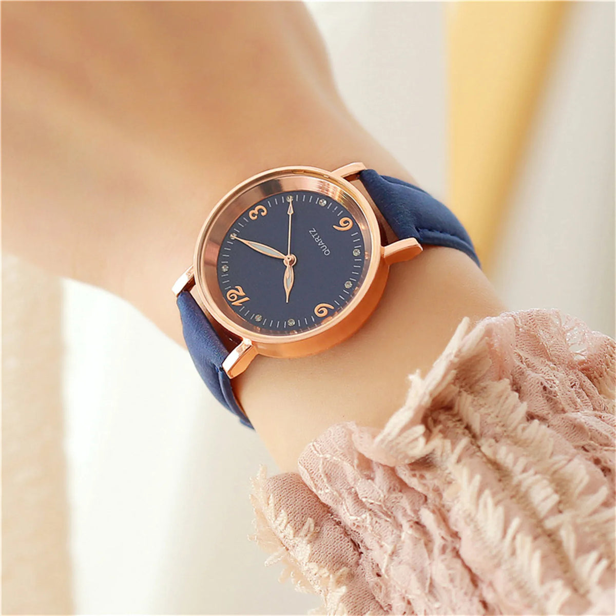 Luxury Quartz Wristwatch Female Fashion Quartz Women's Wristwatch Watches Stainless Steel Case Belt Bquartz Analog Wrist Watch