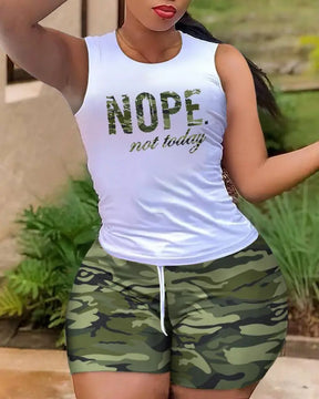 Women's T-shirt+Hot Pants Two Piece Set 2025 Summer  Fashion Casual Printing Quick Drying Sports Fitness Top Shorts Female Suit