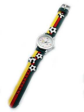 New Fashion Color Cartoon Football Students Children Watch Quartz Watch Sports Wrist Watch Kids Gift