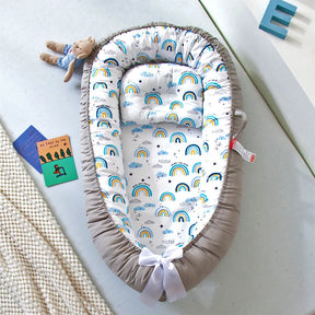 Infant Newborn Baby Lounger Portable Baby Nest Bed for Girls Boys Cotton Crib Toddler Bed Baby Nursery Carrycot Co Sleeper Bed