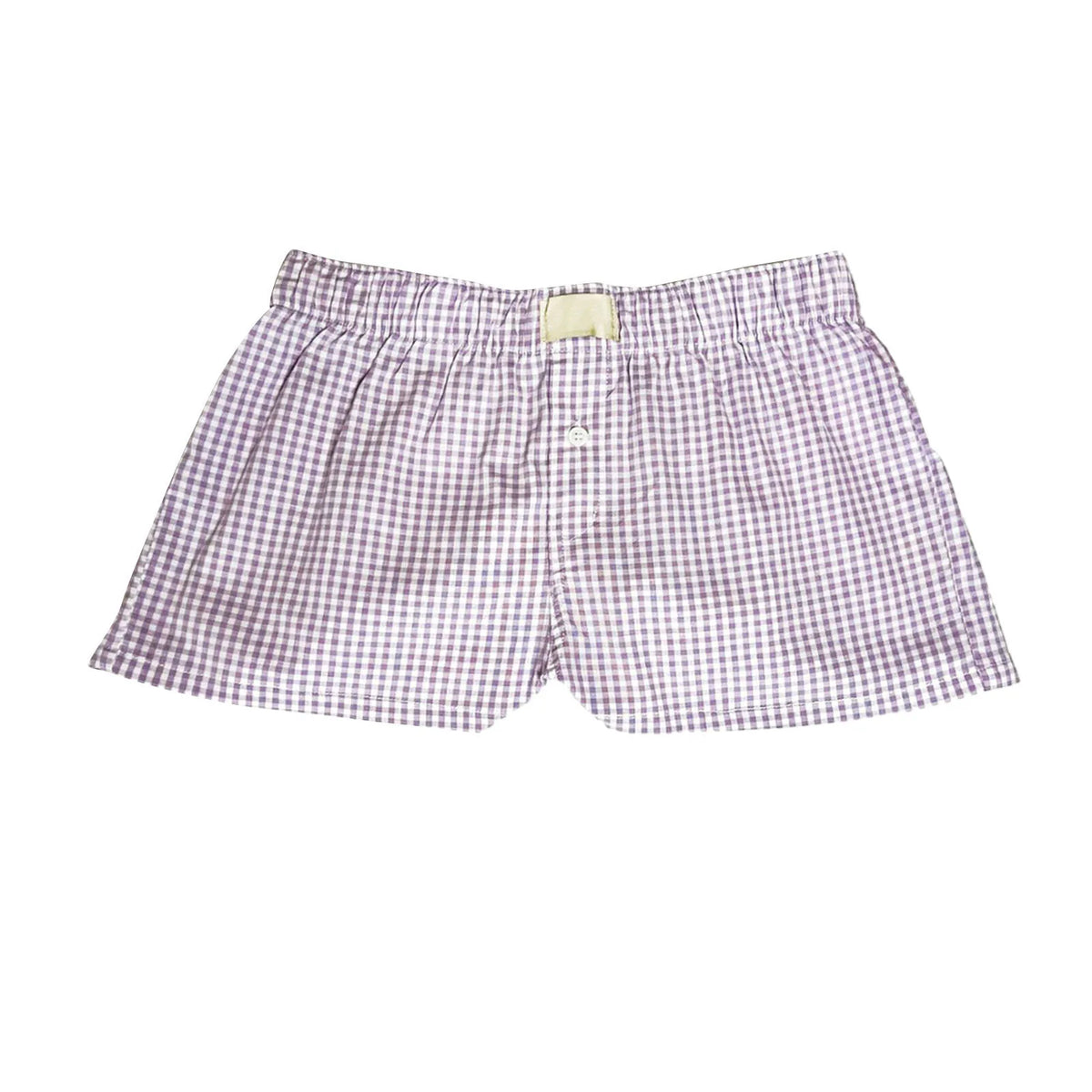 Women s Y2K Summer Lounge Shorts Checkered Printed Sports Shorts with Button Elastic Pajamas Short for Women
