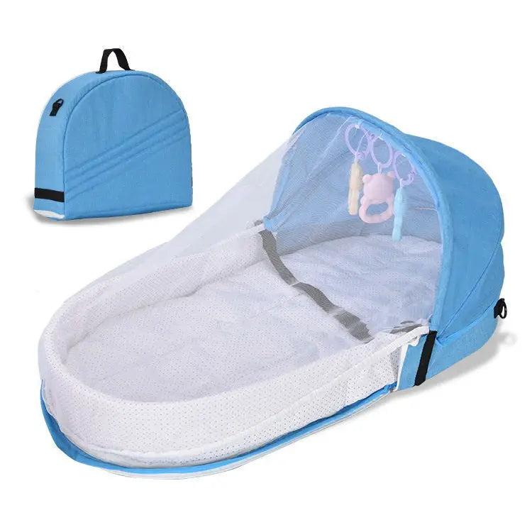 Portable Baby Bed Infant Travel Crib Multi-function Bebe Bed Newborn Crib with Mosquito Net Baby Travel Cot Cribs for Baby Nest