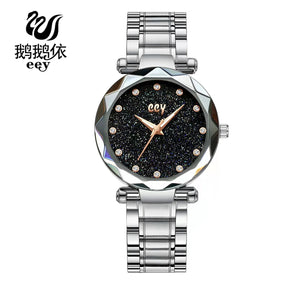 WOKAI high quality large dial men's European style waterproof luminous personality calendar watch boy business clock retro