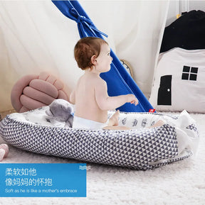 Infant Newborn Baby Lounger Portable Baby Nest Bed for Girls Boys Cotton Crib Toddler Bed Baby Nursery Carrycot Co Sleeper Bed