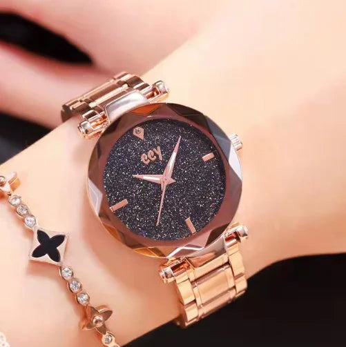 WOKAI high quality large dial men's European style waterproof luminous personality calendar watch boy business clock retro