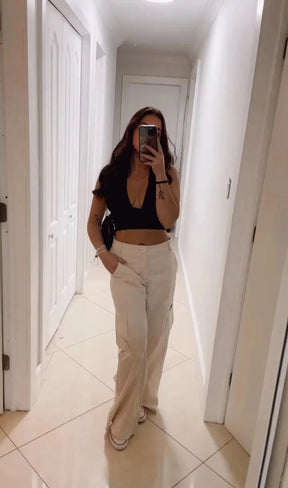 Sexy Solid Backless Crop Halter Top Women Summer 2024 Y2K Clothes Grunge High Street Style Club Sleeveless Cami Top Streetwear