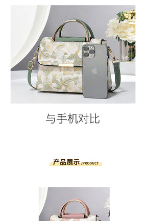 New Women's bags 2025 fashion trend design stripe hit color handbag shoulder bag messenger bag Korean style bag