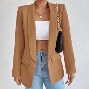 Chic Rose Red Blazers for Women Spring 2023 Casual Coats Black Women's Jacket Suit Basic Slim Summer Blazer Women Jacket Office