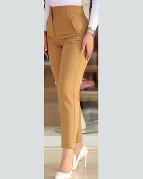 Women Office Wear High Waist Pants for Women Formal Pants Office Outfits Pencil Trousers Ladies Pants 11 Color Options OUFY-003