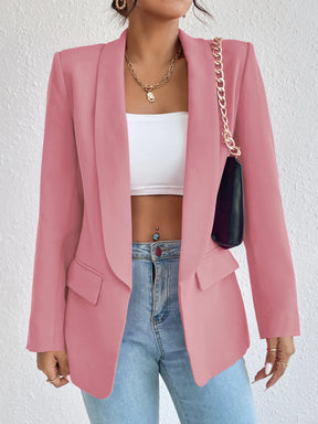 Chic Rose Red Blazers for Women Spring 2023 Casual Coats Black Women's Jacket Suit Basic Slim Summer Blazer Women Jacket Office