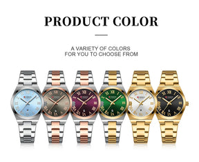 CURREN Women Watches Fashion Gold Stainless Stain Steel Ladies Watch Waterproof Quarzt Wristwatch Romatic Girlfriend Gift