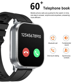 D8 Pro Smart Watch Large Screen With Earbuds TWS 2 In 1 Wireless Bluetooth Noise Earphones NFC Headset Music Sports Smartwatch