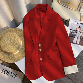 Women's Blazer Coat Spring Autumn Korean Version Leisure Ladies  Suit Jacket Design Sense Korean Version Female Suit Top
