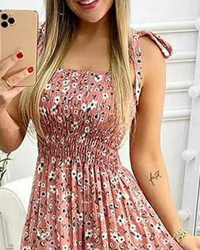 Summer Women's 2025  new irregular strapless halter sleeveless long dress Sling Patchwork Print Irregular Tube Top Dress